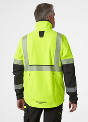 HELLY HANSEN 77203 ICU BRZ BREATHABLE HI-VIS SOFTSHELL JACKET - Apparel & Accessories > Clothing > Outerwear > Coats & Jackets HI-VIS JACKETS & COATS