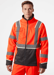 Helly Hansen 77215 UC-ME Stretch Softshell Hi-Vis Jacket Coat - HI-VIS JACKETS & COATS