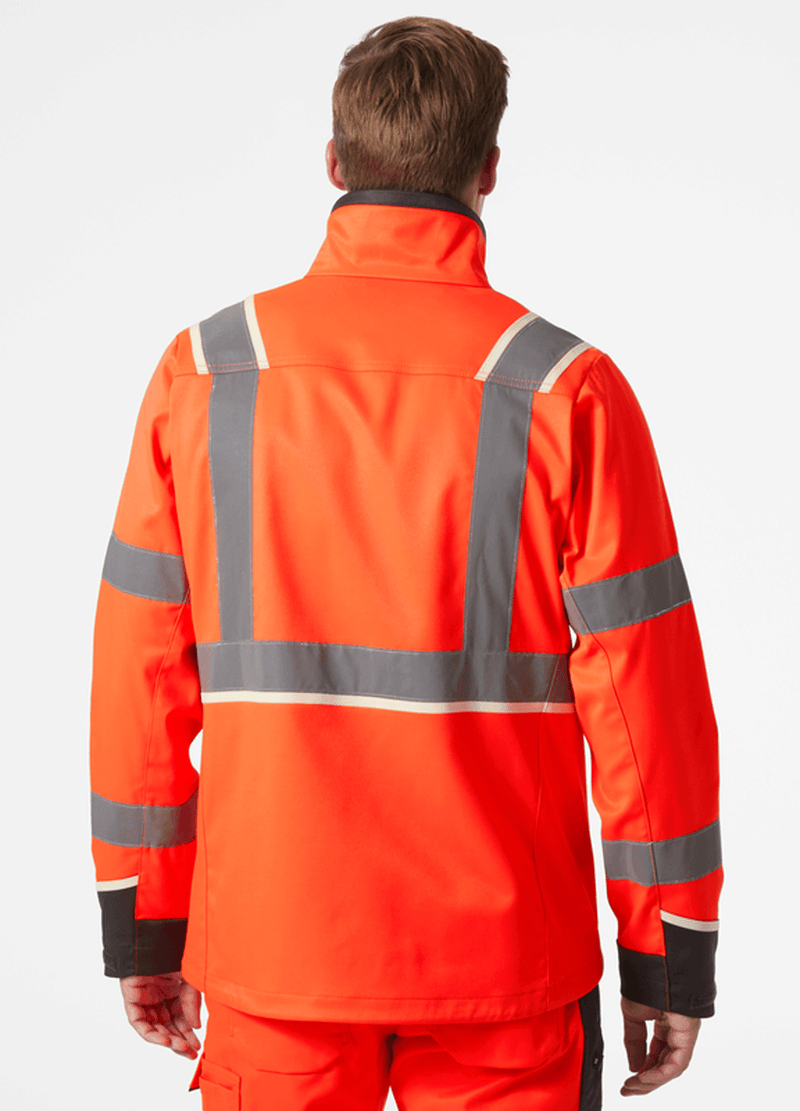 Helly Hansen 77215 UC-ME Stretch Softshell Hi-Vis Jacket Coat - HI-VIS JACKETS & COATS