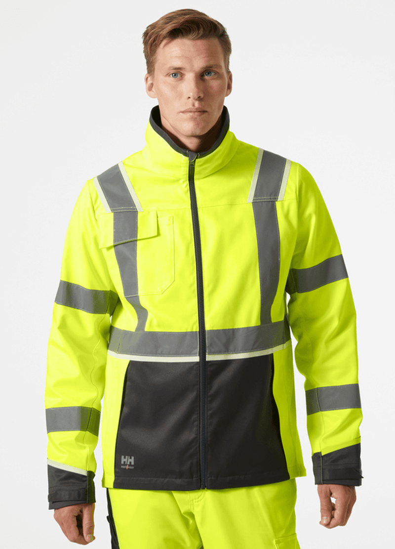 Helly Hansen 77215 UC-ME Stretch Softshell Hi-Vis Jacket Coat - HI-VIS JACKETS & COATS