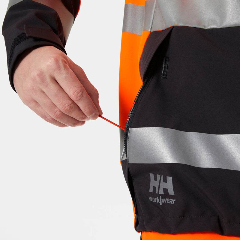 Helly Hansen 77230 Alna 4-Way Stretch Hi Vis Tech Jacket - HI-VIS JACKETS & COATS
