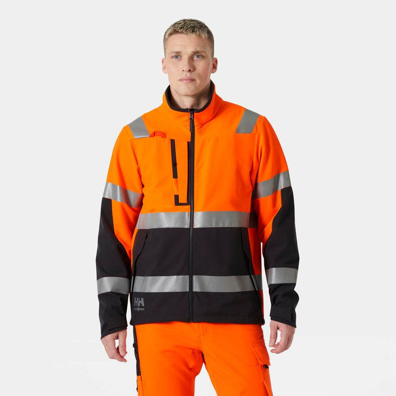 Helly Hansen 77230 Alna 4-Way Stretch Hi Vis Tech Jacket - HI-VIS JACKETS & COATS
