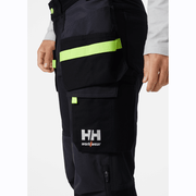 HELLY HANSEN 77405 OXFORD 4-WAY STRETCH CONSTRUCTION WORK PANT TROUSER BLACK / GREY - KNEE PAD TROUSERS