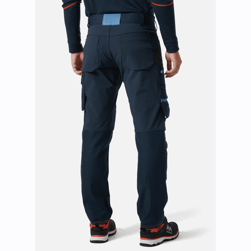 Helly Hansen 77407 Oxford 4X Stretch Work Pants Trousers Blue - KNEE PAD TROUSERS