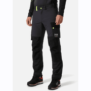 Helly Hansen 77407 Oxford 4X Stretch Work Pants Trousers Ebony / Black - KNEE PAD TROUSERS