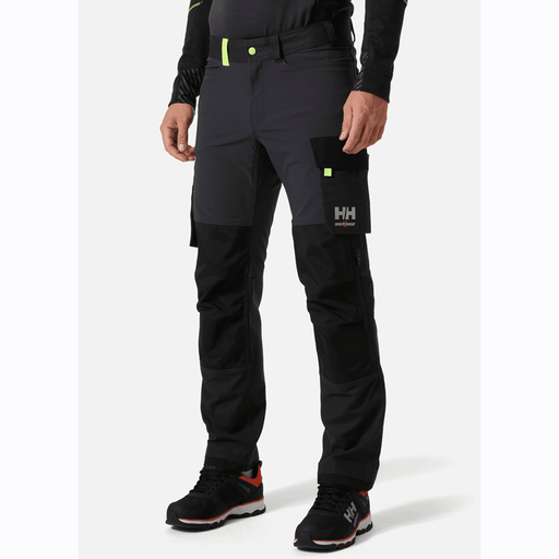 Helly Hansen 77407 Oxford 4X Stretch Work Pants Trousers Ebony / Black - KNEE PAD TROUSERS