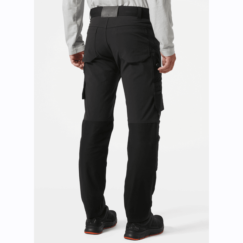 Helly Hansen 77407 Oxford 4X Stretch Work Pants Trousers Black - KNEE PAD TROUSERS