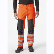 Helly Hansen 77421 Alna 2.0 Stretch Hi-Vis Work Pants Trousers - HI-VIS TROUSERS