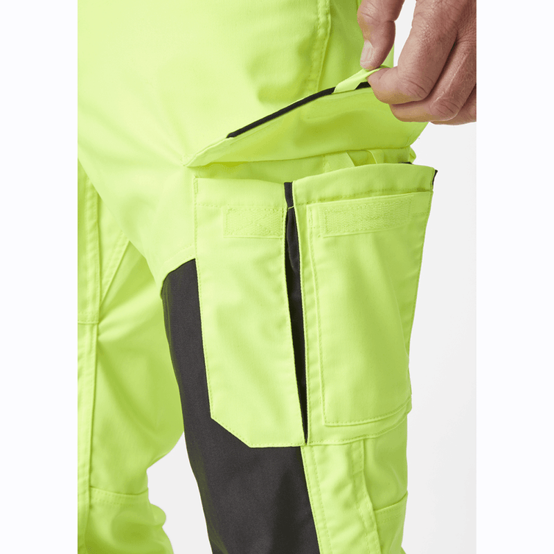 Helly Hansen 77421 Alna 2.0 Stretch Hi-Vis Work Pants Trousers - HI-VIS TROUSERS
