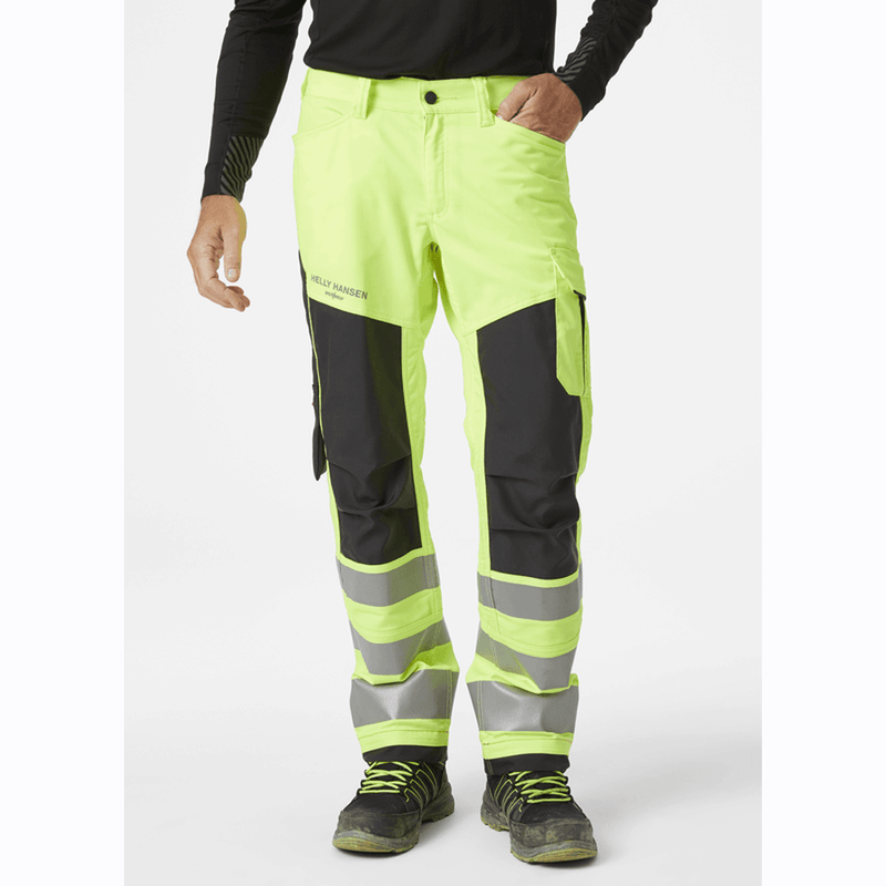 Helly Hansen 77421 Alna 2.0 Stretch Hi-Vis Work Pants Trousers - HI-VIS TROUSERS