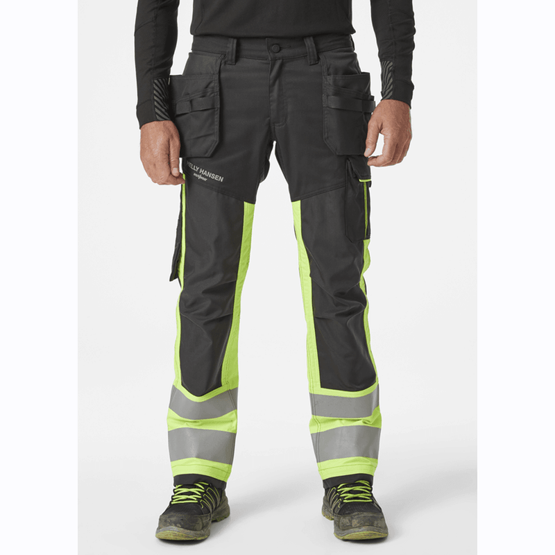 Helly Hansen 77422 Alna 2.0 Hi-Vis Stretch Construction Pants Trousers - HI-VIS TROUSERS