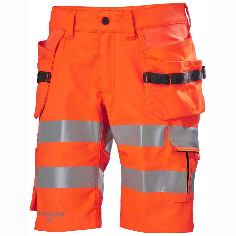 Helly Hansen 77425 Alna 2.0 Hi-Vis Stretch Construction Shorts - HI-VIS SHORTS