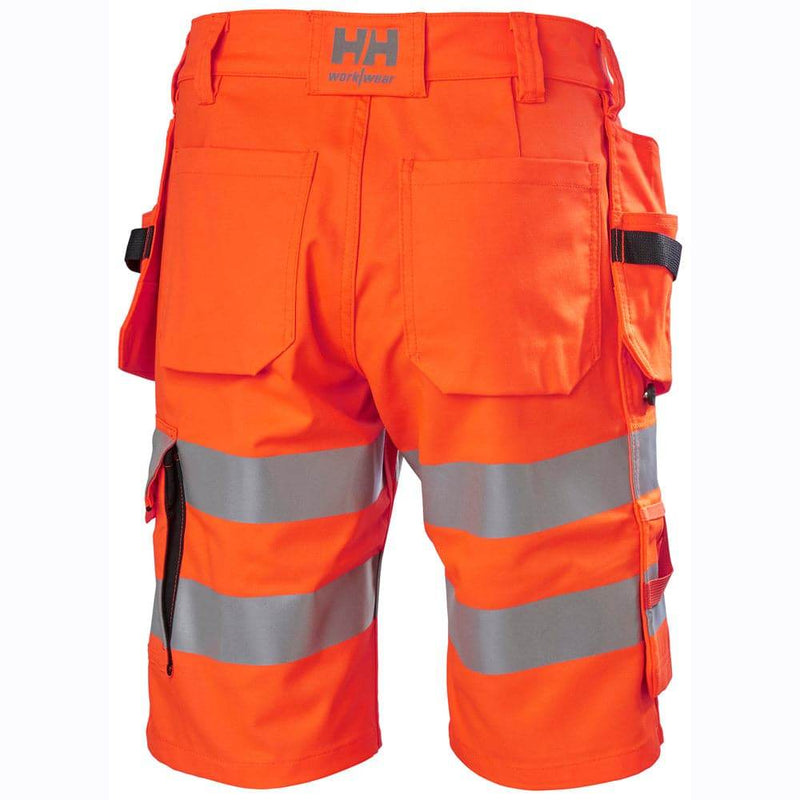 Helly Hansen 77425 Alna 2.0 Hi-Vis Stretch Construction Shorts - HI-VIS SHORTS