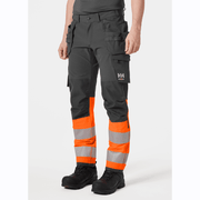 Helly Hansen 77427 Alna 4-Way Stretch Construction Pant Trouser, Class 1 - HI-VIS TROUSERS