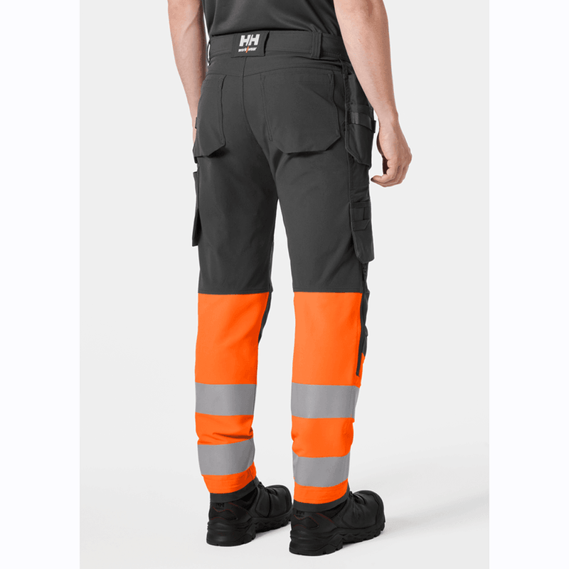 Helly Hansen 77427 Alna 4-Way Stretch Construction Pant Trouser, Class 1 - HI-VIS TROUSERS