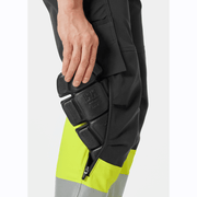 Helly Hansen 77427 Alna 4-Way Stretch Construction Pant Trouser, Class 1 - HI-VIS TROUSERS