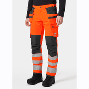 Helly Hansen 77428 Alna 4-Way Stretch Construction Pant Trouser Class 2 - HI-VIS TROUSERS