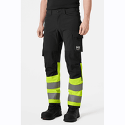 Helly Hansen 77429 Alna 4-Way Stretch Hi-Vis Cargo Pant Trouser - HI-VIS TROUSERS