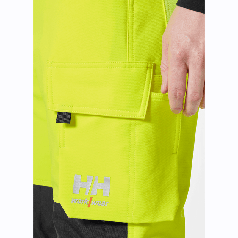 Helly Hansen 77430 Alna 4-Way Hi-Vis Knee Pad Stretch Trousers - HI-VIS TROUSERS