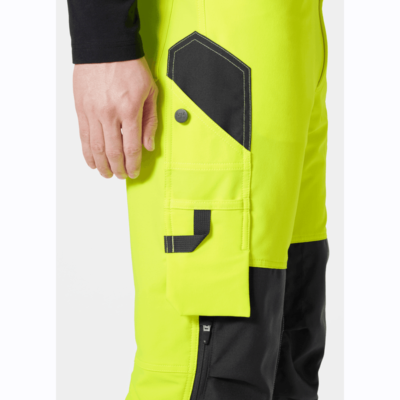 Helly Hansen 77430 Alna 4-Way Hi-Vis Knee Pad Stretch Trousers - HI-VIS TROUSERS
