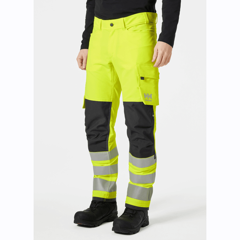 Helly Hansen 77430 Alna 4-Way Hi-Vis Knee Pad Stretch Trousers - HI-VIS TROUSERS