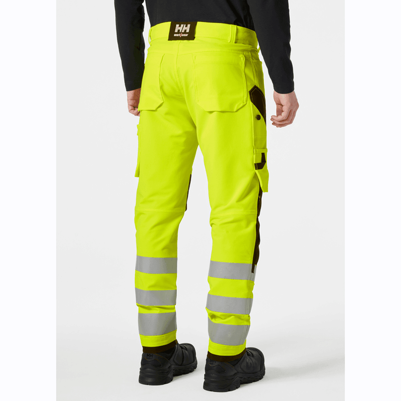 Helly Hansen 77430 Alna 4-Way Hi-Vis Knee Pad Stretch Trousers - HI-VIS TROUSERS