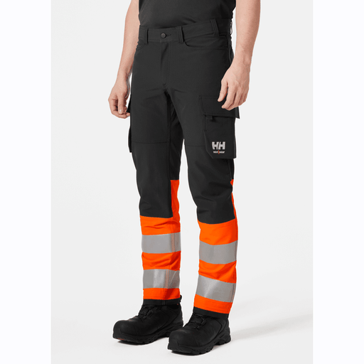 Helly Hansen 77433 Alna 4-Way Stretch Hi-Vis Cargo Pant Trouser - HI-VIS TROUSERS