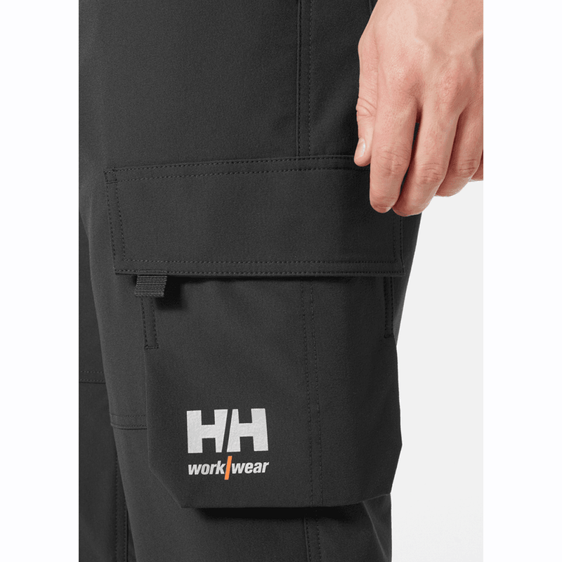 Helly Hansen 77433 Alna 4-Way Stretch Hi-Vis Cargo Pant Trouser - HI-VIS TROUSERS