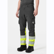 Helly Hansen 77433 Alna 4-Way Stretch Hi-Vis Cargo Pant Trouser - HI-VIS TROUSERS