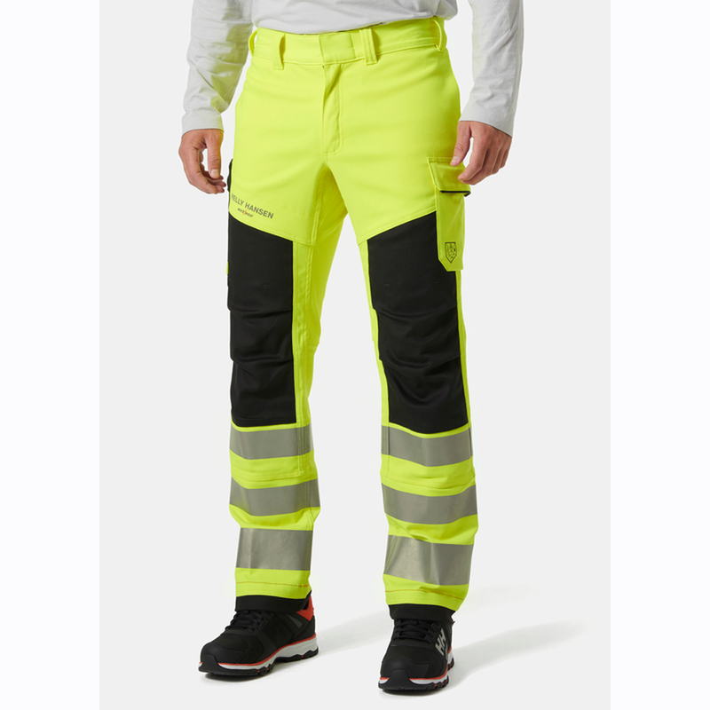 Helly Hansen 77451 Fyre Flame Retardant Work Pants, Class 2 Yellow 31" Waist, 31.5" Leg - SALE HI-VIS TROUSERS