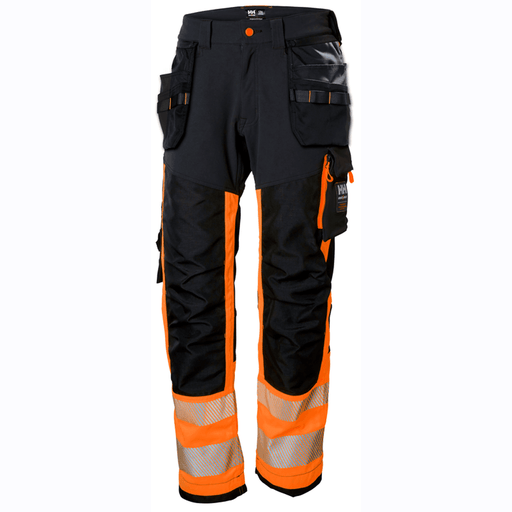 Helly Hansen 77471 ICU Hi-Vis Holster Pocket Knee Pad Trousers Class 1 - HI-VIS TROUSERS