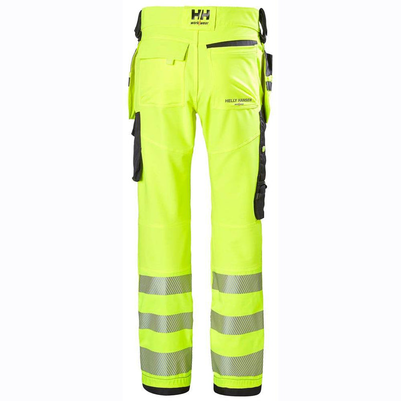 Helly Hansen 77472 ICU Hi-Vis Contruction Pant Trouser Class 2 - HI-VIS TROUSERS