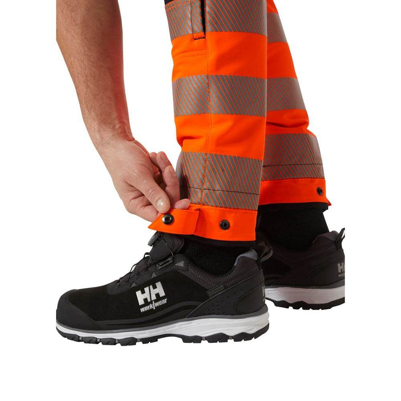 Helly Hansen 77499 ICU BRZ Construction Hi-Vis Work Trousers Pant Class 2 - HI-VIS TROUSERS