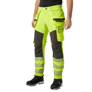 Helly Hansen 77499 ICU BRZ Construction Hi-Vis Work Trousers Pant Class 2 - HI-VIS TROUSERS