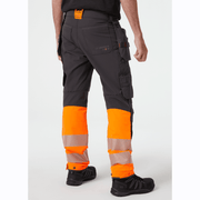 Helly Hansen 77500 Hi-Vis ICU BRZ 4-Way Holster Pocket Knee Pad Stretch Trousers Class 1 - HI-VIS TROUSERS