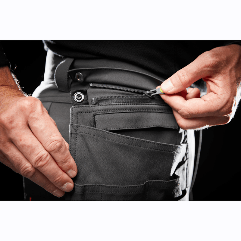 Helly Hansen 77500 Hi-Vis ICU BRZ 4-Way Holster Pocket Knee Pad Stretch Trousers Class 1 - HI-VIS TROUSERS