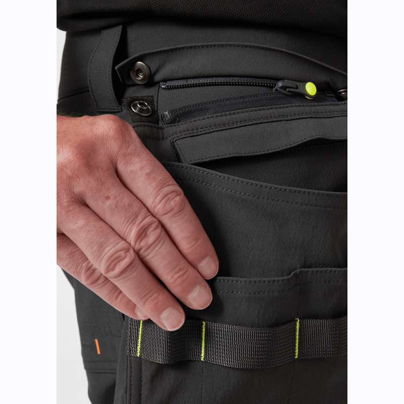 Helly Hansen 77500 Hi-Vis ICU BRZ 4-Way Holster Pocket Knee Pad Stretch Trousers Class 1 - HI-VIS TROUSERS