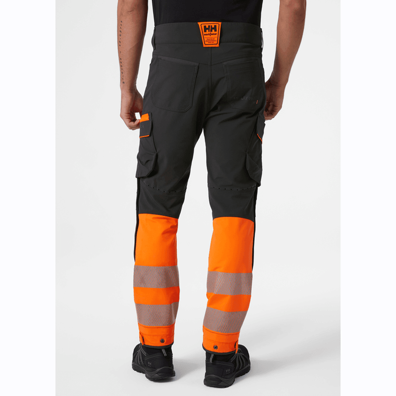 Helly Hansen 77501 Hi-Vis ICU BRZ Cargo Service Pants Trousers Class 1 - HI-VIS TROUSERS