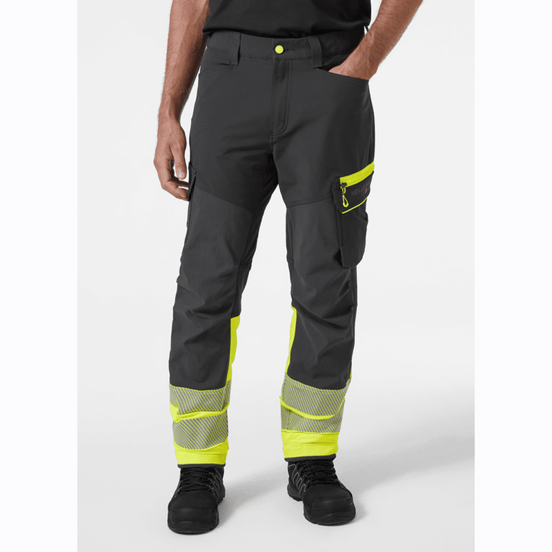 Helly Hansen 77501 Hi-Vis ICU BRZ Cargo Service Pants Trousers Class 1 - HI-VIS TROUSERS