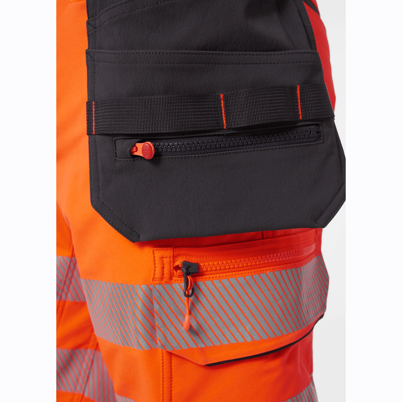 Helly Hansen 77503 ICU Hi-Vis Construction Shorts, Class 1 - HI-VIS SHORTS