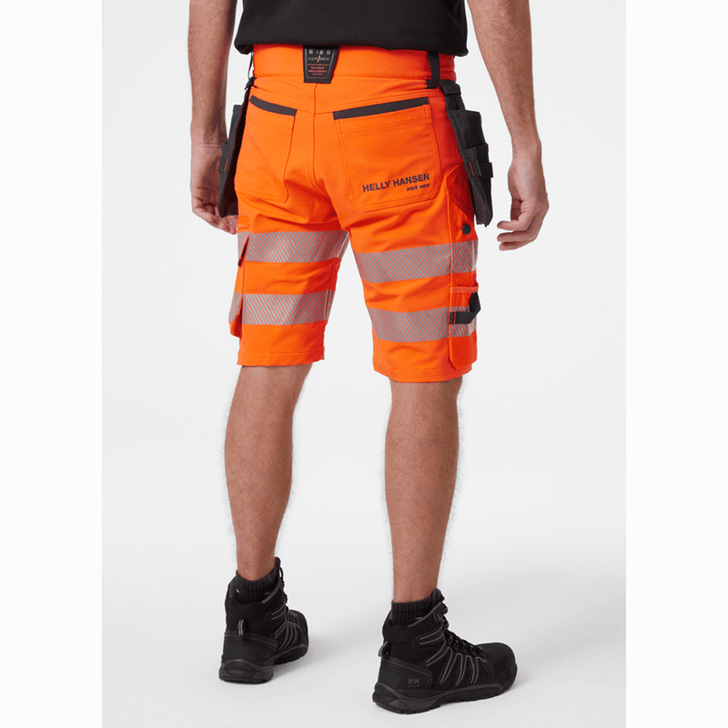 Helly Hansen 77503 ICU Hi-Vis Construction Shorts, Class 1 - HI-VIS SHORTS