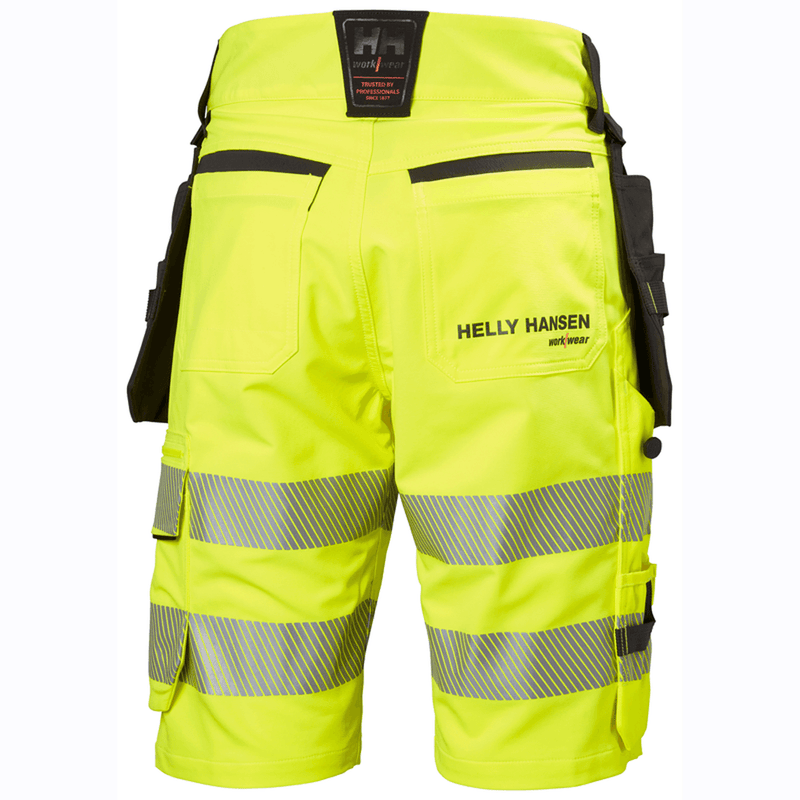Helly Hansen 77503 ICU Hi-Vis Construction Shorts, Class 1 - HI-VIS SHORTS