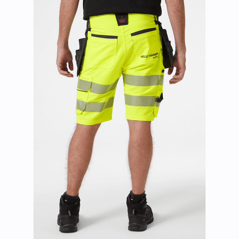 Helly Hansen 77503 ICU Hi-Vis Construction Shorts, Class 1 - HI-VIS SHORTS
