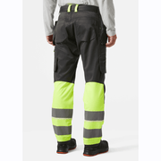 Helly Hansen 77511 UC-ME Hi-Vis Constuction Pants Trousers Class 1 - HI-VIS TROUSERS