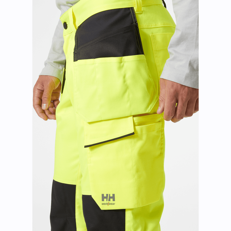Helly Hansen 77512 UC-ME Hi-Vis Construction Pant Trouser Class 2 - HI-VIS TROUSERS
