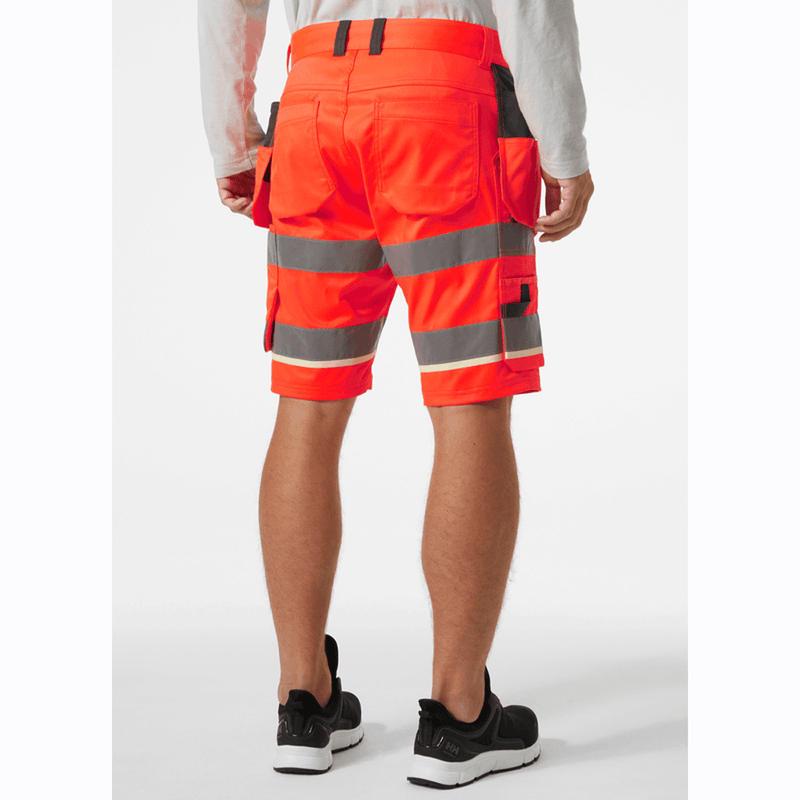 Helly Hansen 77516 UC-ME Hi-Vis 2-Way Stretch Construction Shorts - HI-VIS SHORTS