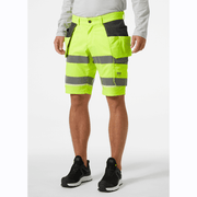 Helly Hansen 77516 UC-ME Hi-Vis 2-Way Stretch Construction Shorts - HI-VIS SHORTS