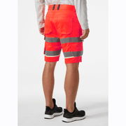 Helly Hansen 77517 UC-ME Hi-Vis 2-Way Stretch Cargo Work Shorts - HI-VIS SHORTS