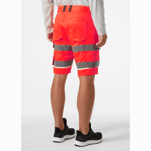 Helly Hansen 77517 UC-ME Hi-Vis 2-Way Stretch Cargo Work Shorts - HI-VIS SHORTS