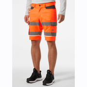 Helly Hansen 77517 UC-ME Hi-Vis 2-Way Stretch Cargo Work Shorts - HI-VIS SHORTS
